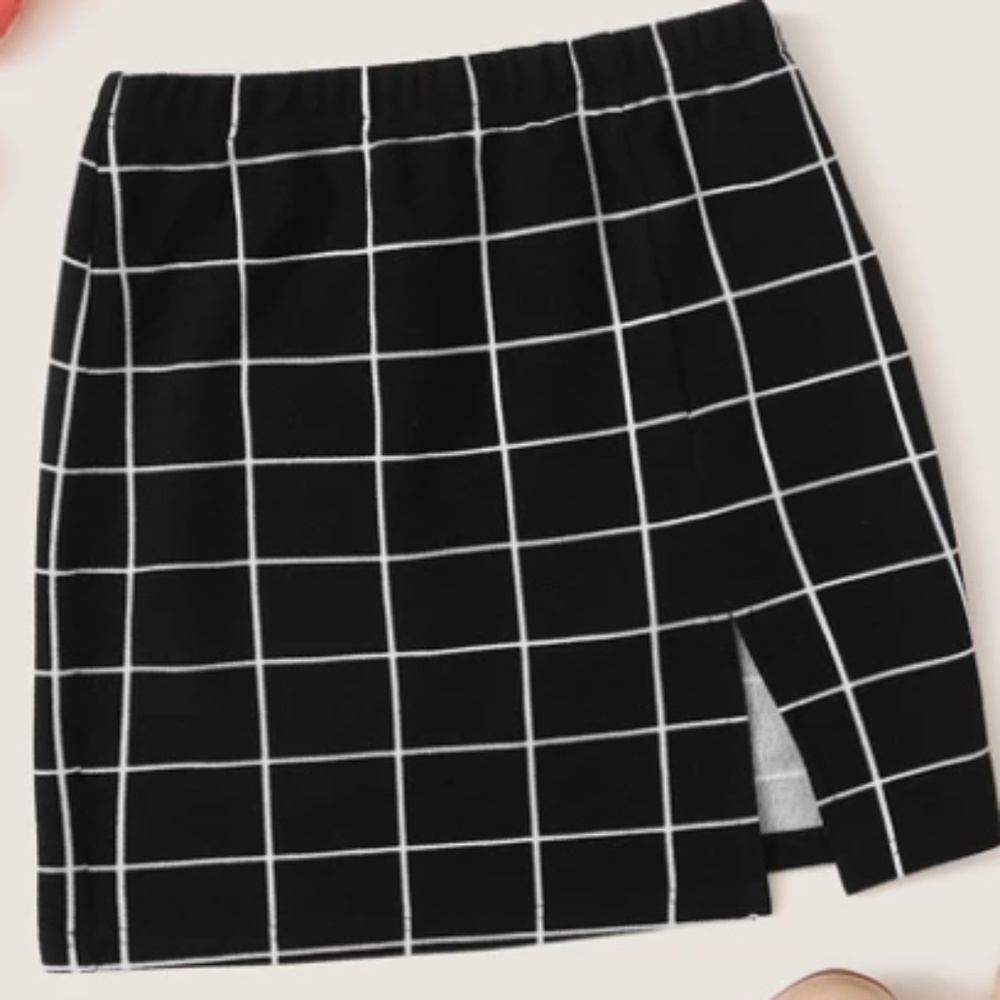 Shein Grid Skirt